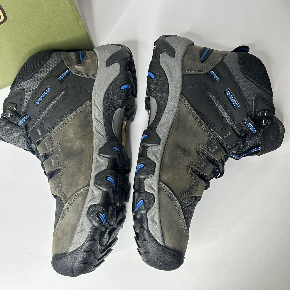 NEW KEEN MEN'S STEENS HIKING BOOTS 9.5 Magnet / Sky Driver - Picture 4 of 8